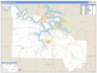 Camden County, MO Wall Map
