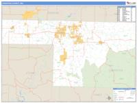 Christian County, MO Wall Map Zip Code