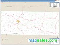 Douglas County, MO Wall Map Zip Code