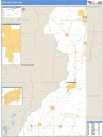 Dunklin County, MO Wall Map Zip Code
