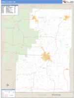 Howell County, MO Wall Map Zip Code