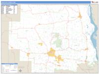 Lincoln County, MO Wall Map Zip Code