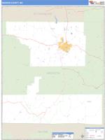 Madison County, MO Wall Map Zip Code