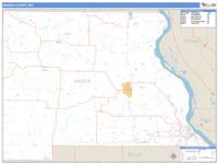 Marion County, MO Wall Map Zip Code