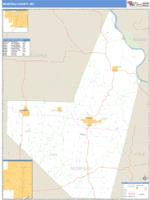 Moniteau County, MO Wall Map