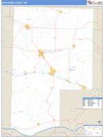 Montgomery County, MO Wall Map Zip Code