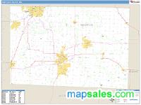 Newton County, MO Wall Map Zip Code
