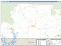 Ozark County, MO Wall Map Zip Code