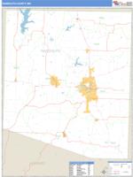 Randolph County, MO Wall Map Zip Code