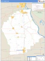 Scott County, MO Wall Map Zip Code