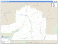 Big Horn County, MT Wall Map Zip Code