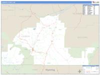 Carbon County, MT Wall Map Zip Code