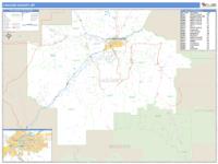 Cascade County, MT Wall Map Zip Code