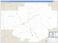Chouteau County, MT Wall Map Zip Code