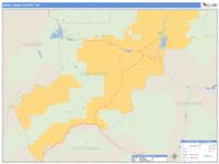 Deer Lodge County, MT Wall Map Zip Code