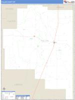 Fallon County, MT Wall Map Zip Code