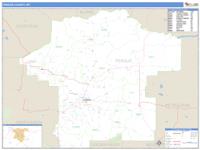 Fergus County, MT Wall Map Zip Code