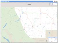 Glacier County, MT Wall Map Zip Code