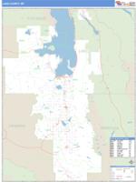 Lake County, MT Wall Map Zip Code