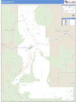 Park County, MT Wall Map Zip Code