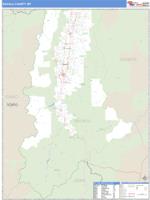 Ravalli County, MT Wall Map Zip Code