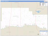 Roosevelt County, MT Wall Map Zip Code