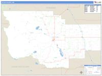 Teton County, MT Wall Map Zip Code