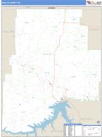 Valley County, MT Wall Map Zip Code