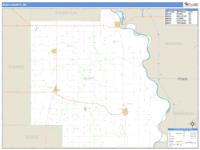 Burt County, NE Wall Map Zip Code