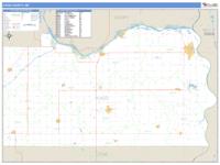 Cass County, NE Wall Map Zip Code
