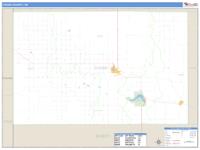 Chase County, NE Wall Map Zip Code