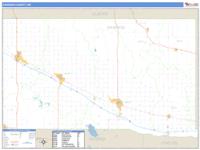 Dawson County, NE Wall Map Zip Code