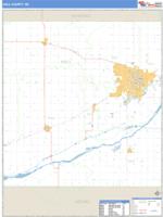 Hall County, NE Wall Map Zip Code