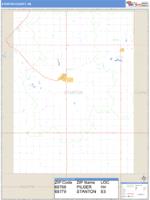 Stanton County, NE Wall Map Zip Code