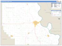 Washington County, NE Wall Map Zip Code