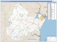 Rockingham County, NH Wall Map Zip Code