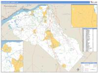 Gloucester County, NJ Wall Map Zip Code