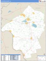 Hunterdon County, NJ Wall Map Zip Code
