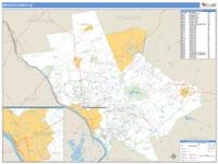 Mercer County, NJ Wall Map Zip Code