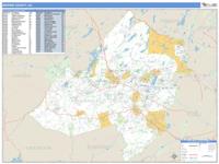 Morris County, NJ Wall Map Zip Code