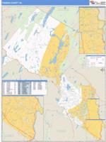 Passaic County, NJ Wall Map Zip Code