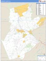 Somerset County, NJ Wall Map Zip Code