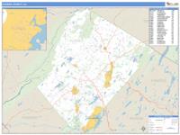 Sussex County, NJ Wall Map Zip Code