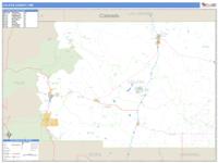 Colfax County, NM Wall Map Zip Code