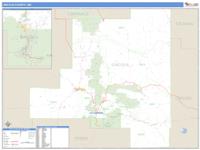 Lincoln County, NM Wall Map Zip Code