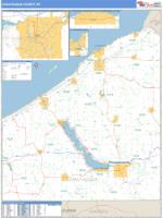 Chautauqua County, NY Wall Map Zip Code