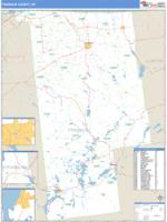 Franklin County, NY Wall Map Zip Code