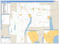 Ontario County, NY Wall Map Zip Code