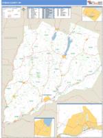 Otsego County, NY Wall Map Zip Code