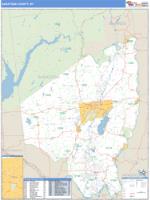 Saratoga County, NY Wall Map Zip Code